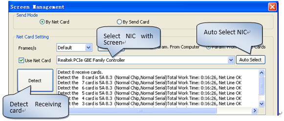 Colorlight LEDVISION By NET Card Interface