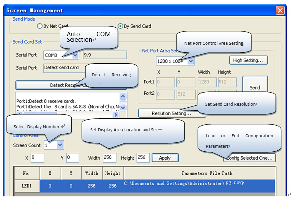 Colorlight LEDVISION By Sending Interface